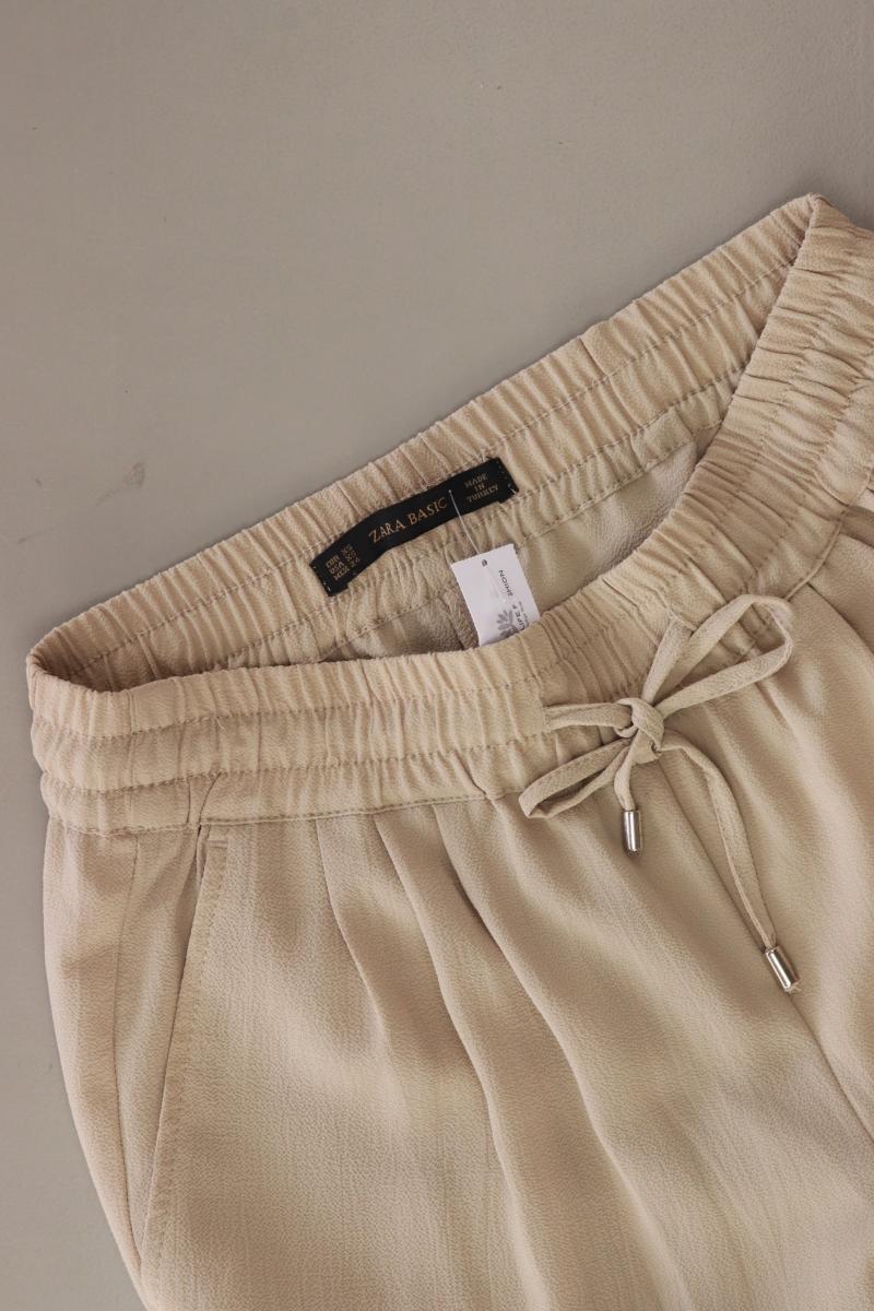 Zara Stoffhose Gr. XS creme aus Polyester