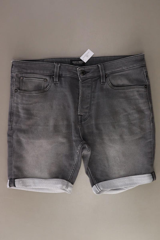Jack & Jones Jeansshorts für Herren Gr. L grau aus Baumwolle