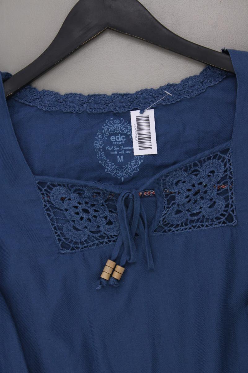 edc by Esprit Langarmbluse Gr. M blau aus Baumwolle