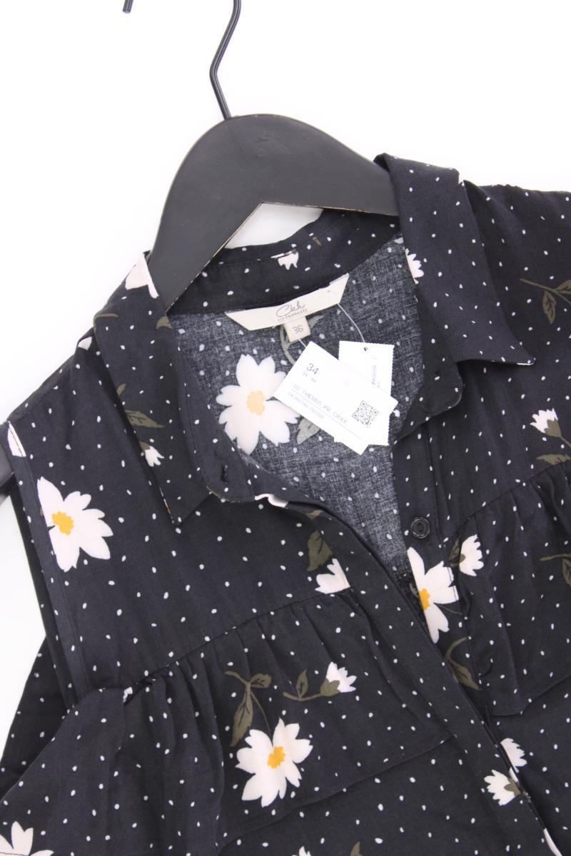 C&A Kleid Gr. 36 mit Blumenmuster neu mit Etikett 3/4 Ärmel grau aus Viskose