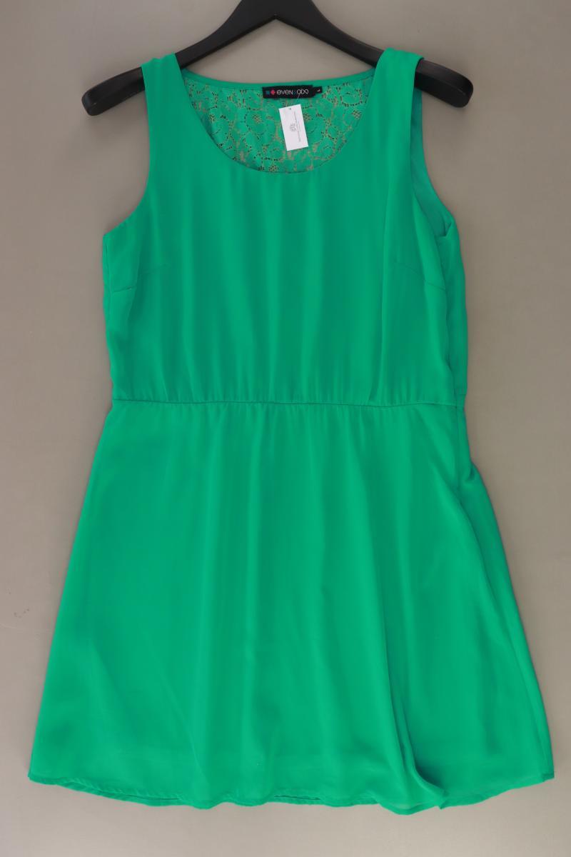 Even & Odd Chiffonkleid Gr. L Ärmellos grün aus Polyester