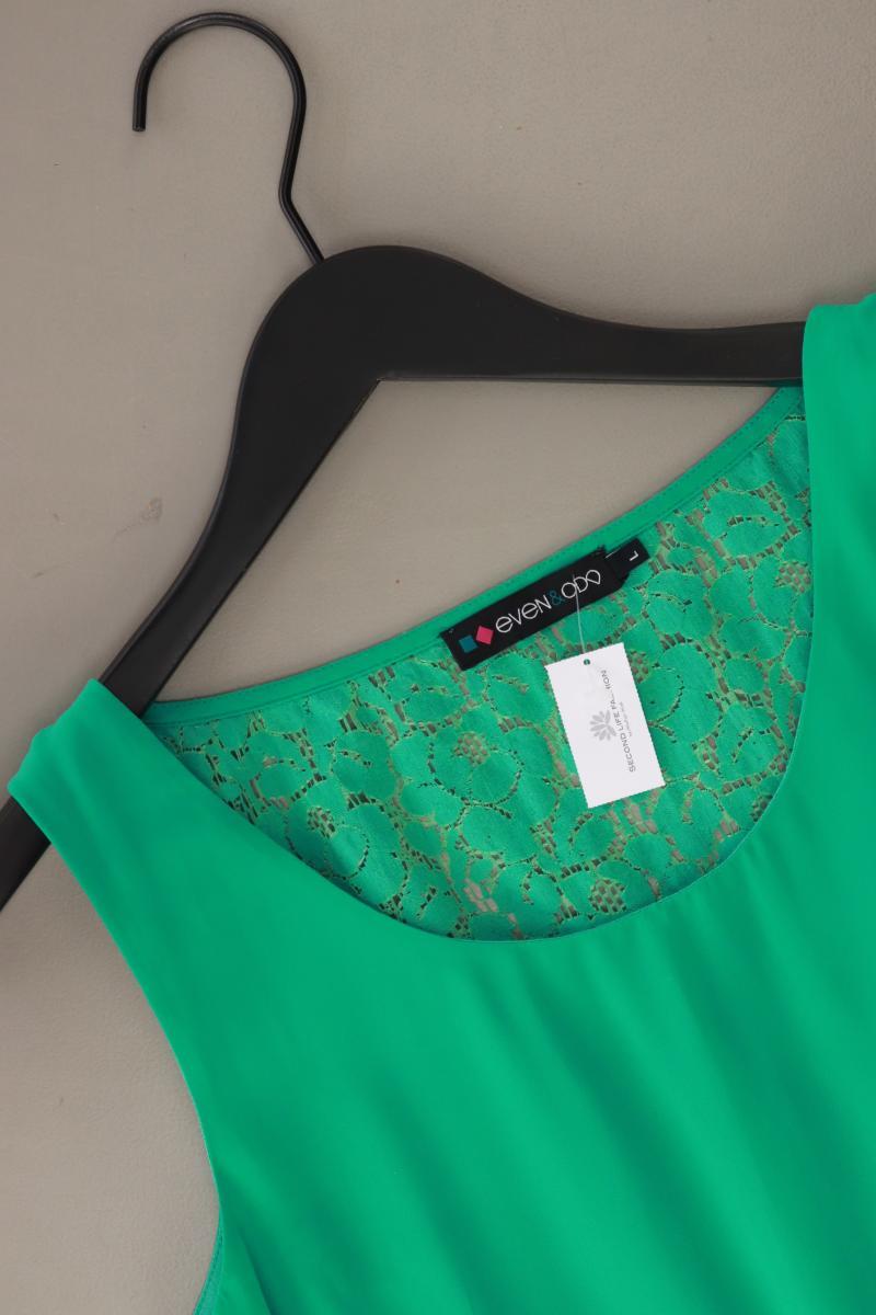 Even & Odd Chiffonkleid Gr. L Ärmellos grün aus Polyester
