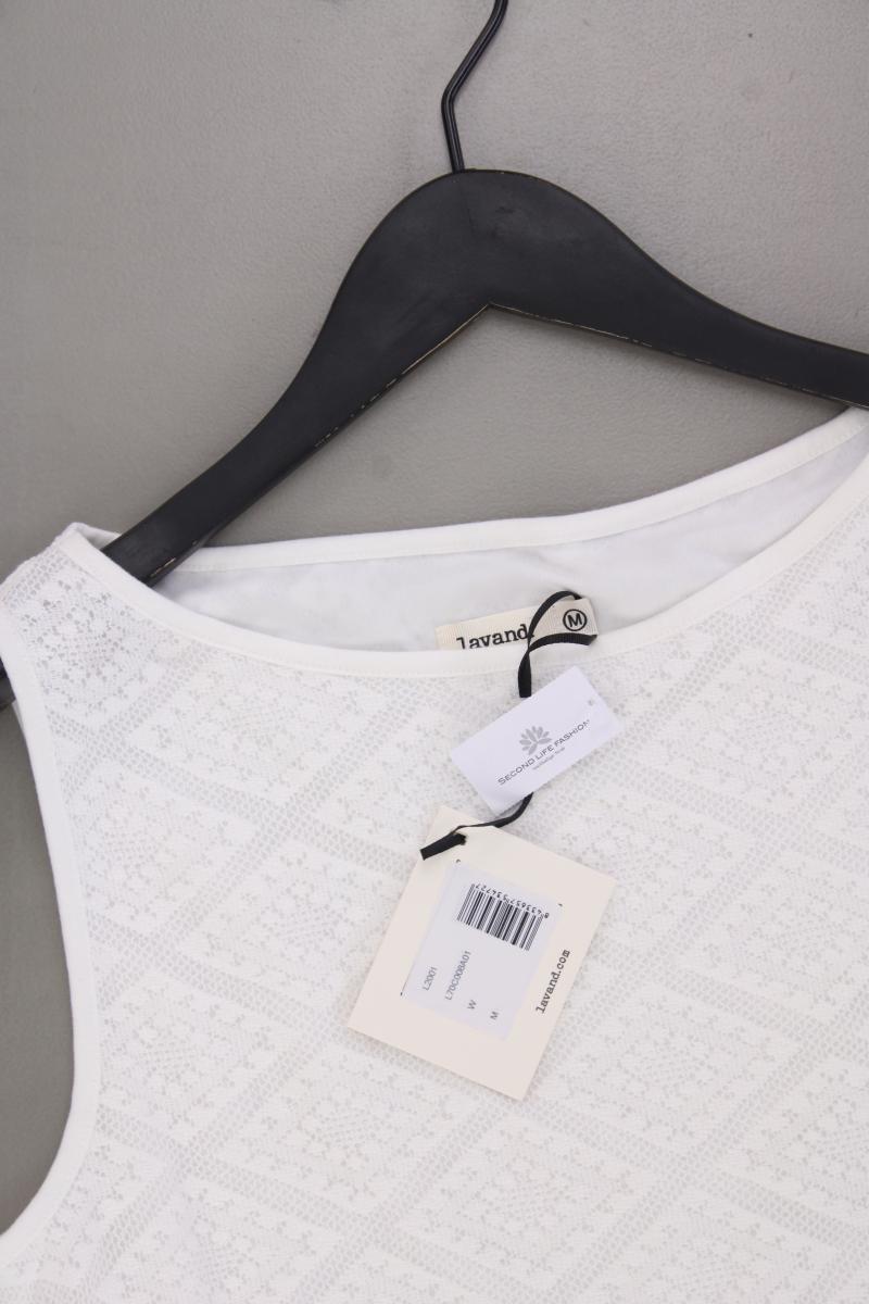 Lavand Spitzenkleid Gr. M neu mit Etikett Ärmellos weiß aus Baumwolle