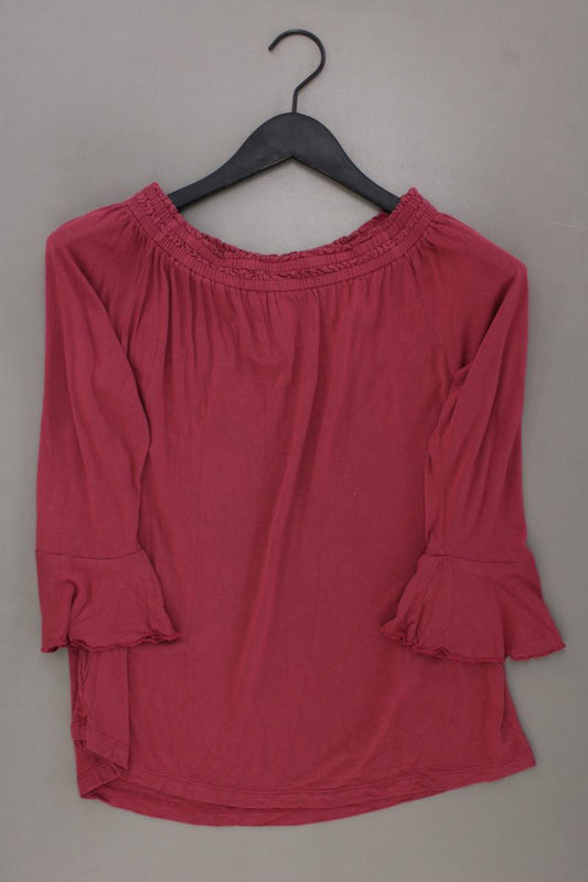 Esprit Classic Shirt Gr. L 3/4 Ärmel mit Carmen-Ausschnitt rot aus Viskose