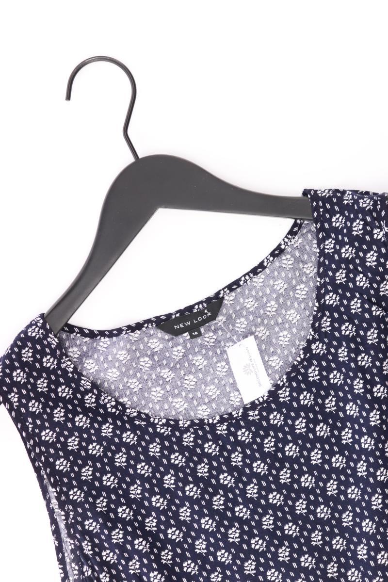 New Look Midikleid Gr. UK 16 (L) Ärmellos blau