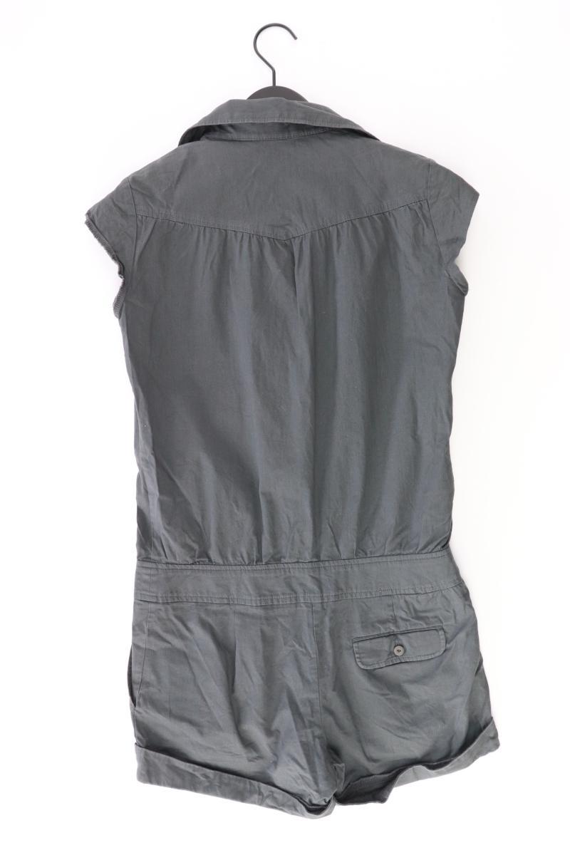 Topshop Kurzer Jumpsuit Gr. UK 10 (S) grau aus Baumwolle