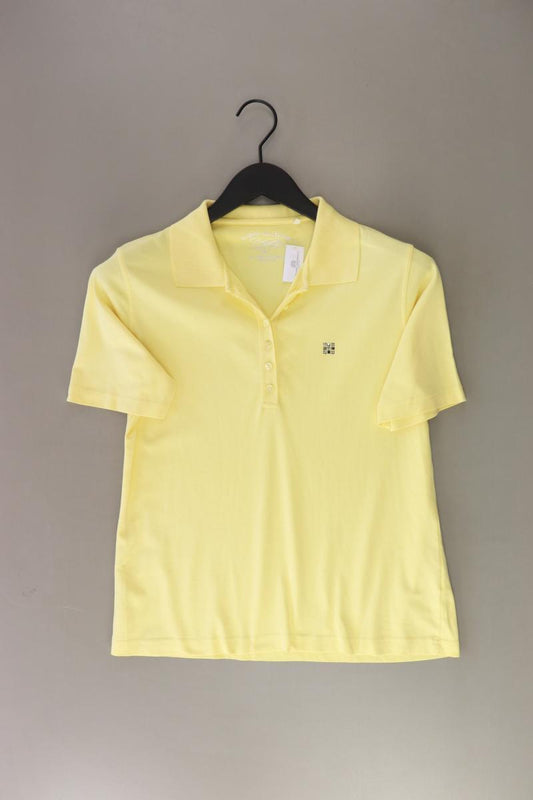 CLARINA Poloshirt Gr. 40 Kurzarm gelb aus Baumwolle