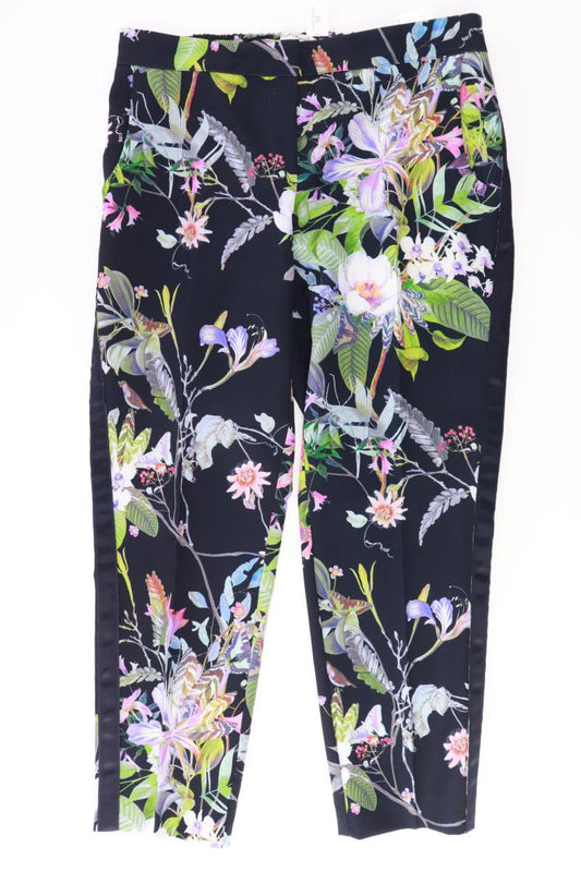 Betty Barclay Stoffhose Gr. 42 mit Blumenmuster blau aus Polyester