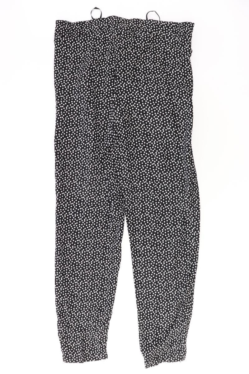 Madeleine Stoffhose Gr. Kurzgröße 18 gepunktet schwarz aus Viskose
