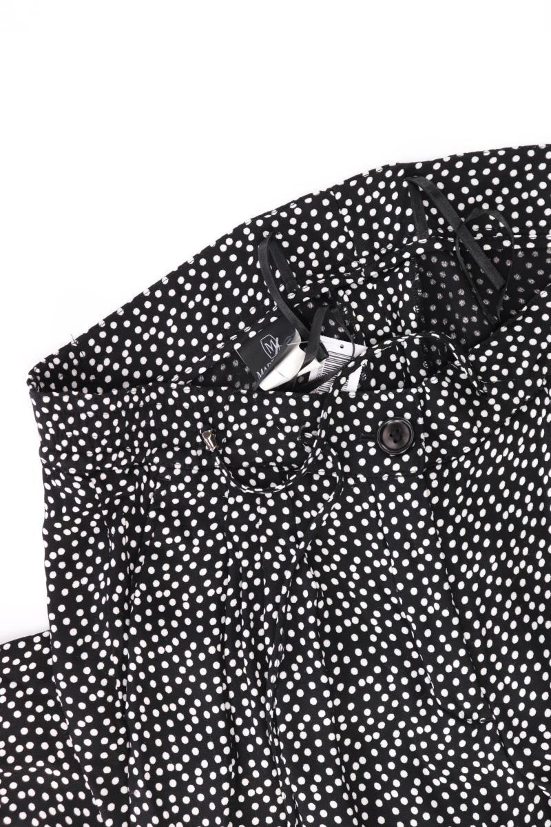 Madeleine Stoffhose Gr. Kurzgröße 18 gepunktet schwarz aus Viskose