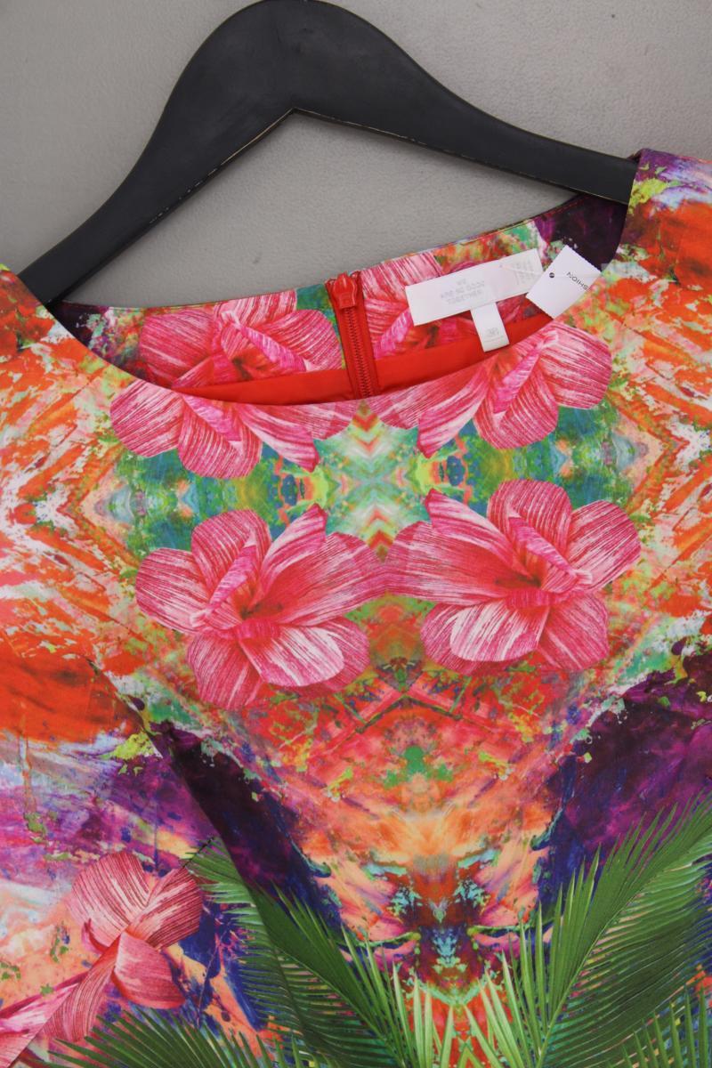 WE ARE SO GOOD TOGETHER Etuikleid Gr. 38 mit Blumenmuster Ärmellos mehrfarbig