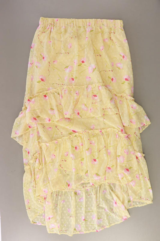 Dorothy Perkins Tüllrock Gr. 42 mit Blumenmuster gelb aus Polyester