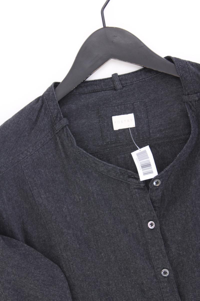 Poetry Comfort Bluse Gr. 34 3/4 Ärmel grau aus Baumwolle