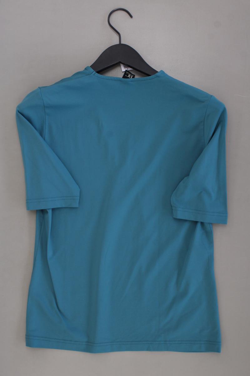 Best Connections Shirt mit V-Ausschnitt Gr. 42 Kurzarm blau