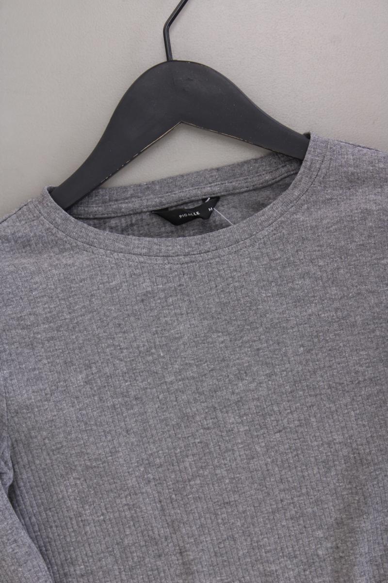 PIGALLE Longsleeve-Shirt Gr. M Langarm grau aus Baumwolle
