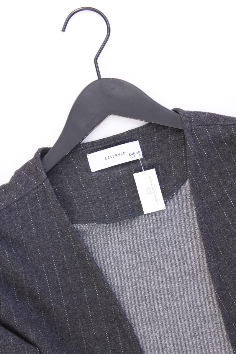 Reserved Longblazer Gr. 36 grau aus Viskose