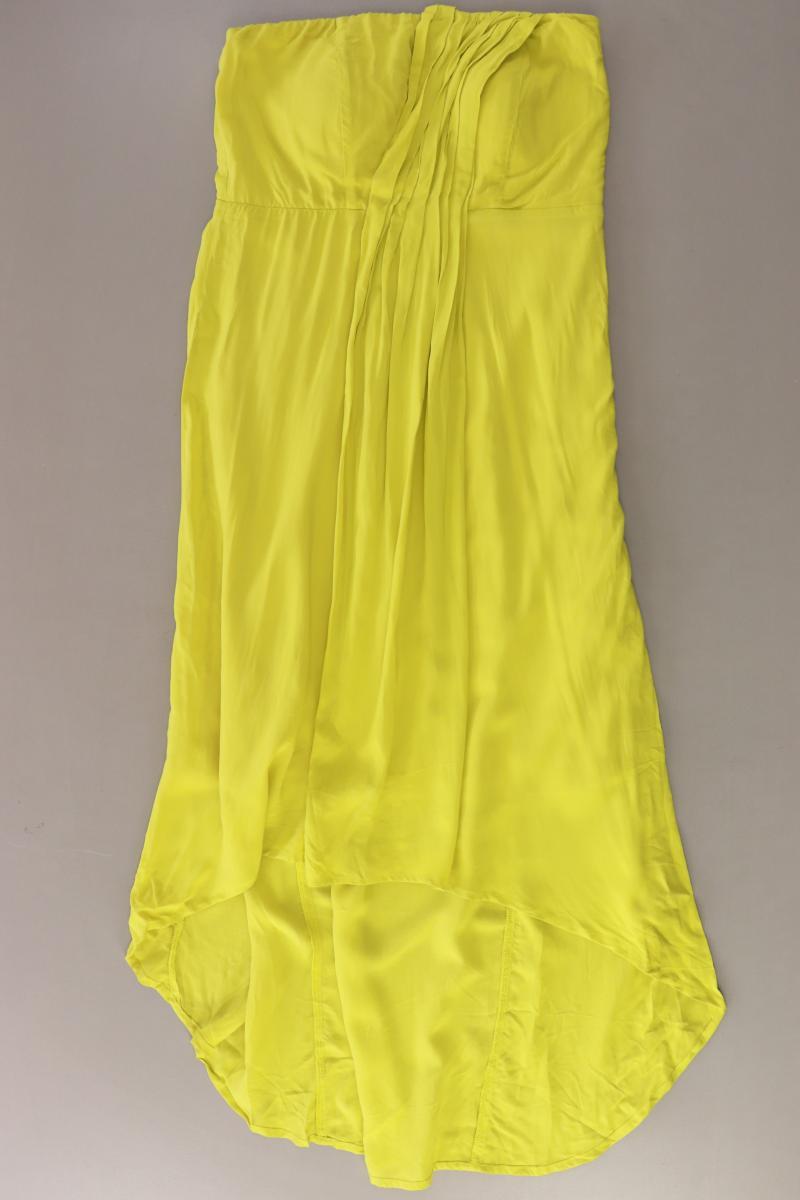 Zalando Bandeaukleid Gr. M Ärmellos gelb aus Baumwolle