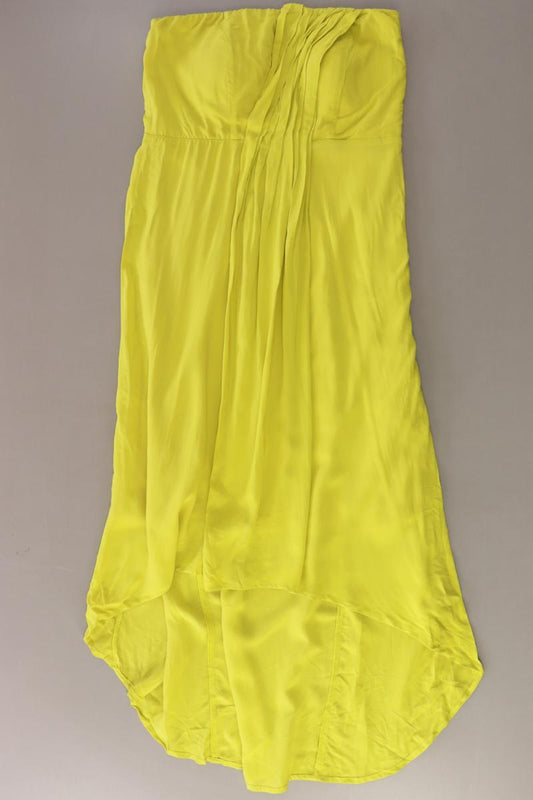 Zalando Bandeaukleid Gr. M Ärmellos gelb aus Baumwolle