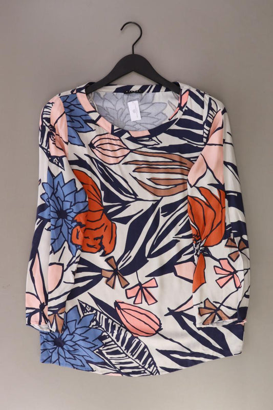 Sisley Langarmbluse Gr. M mit Blumenmuster mehrfarbig aus Viskose