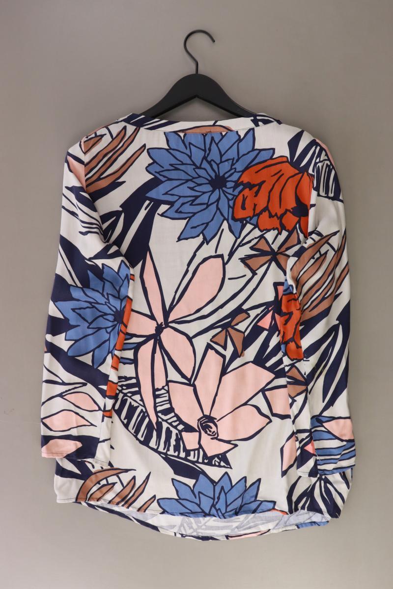 Sisley Langarmbluse Gr. M mit Blumenmuster mehrfarbig aus Viskose