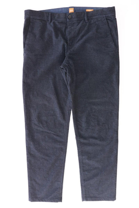 BOSS by Hugo Boss Chinohose für Herren Gr. 52 kariert blau aus Baumwolle