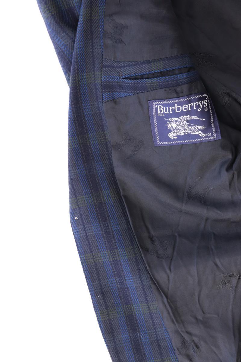 Burberry's Wollsakko für Herren Gr. 48 kariert Vintage blau aus Schurwolle