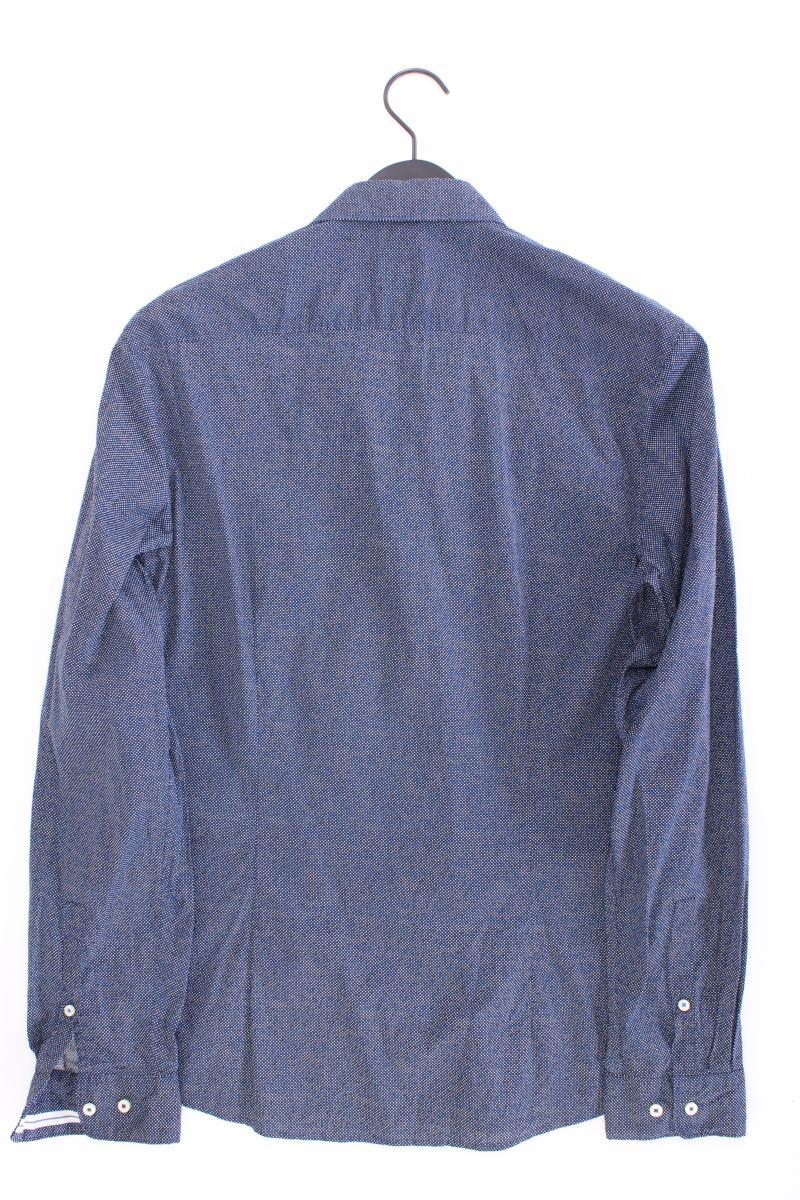 s.Oliver Black Label Langarmhemd für Herren Gr. L blau aus Baumwolle