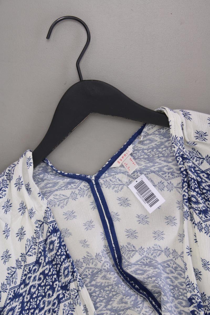 Esprit Poncho Gr. M Weite Ärmel blau aus Viskose