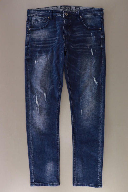 Cross Hatch Straight Jeans für Herren Gr. W34/L34 blau aus Baumwolle
