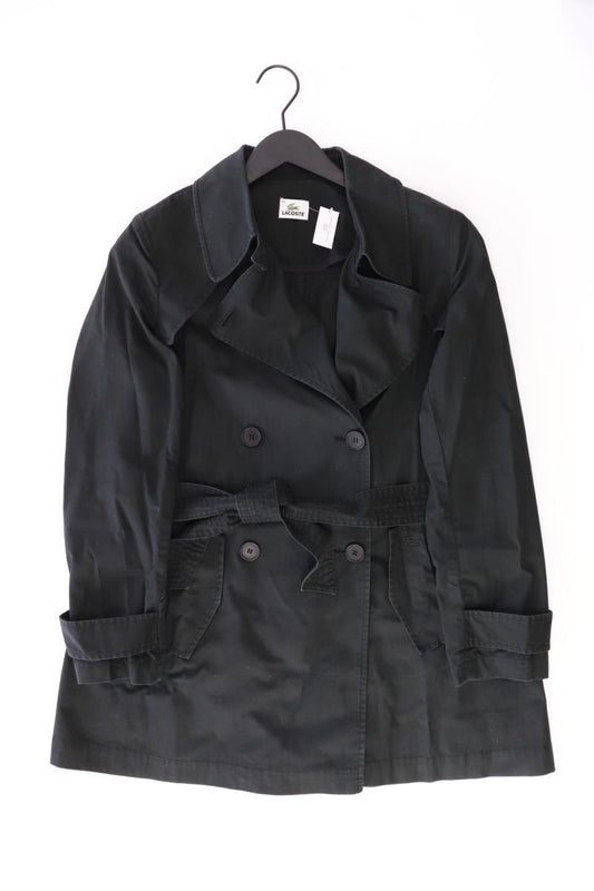 Lacoste Trenchcoat Gr. 40 schwarz aus Baumwolle