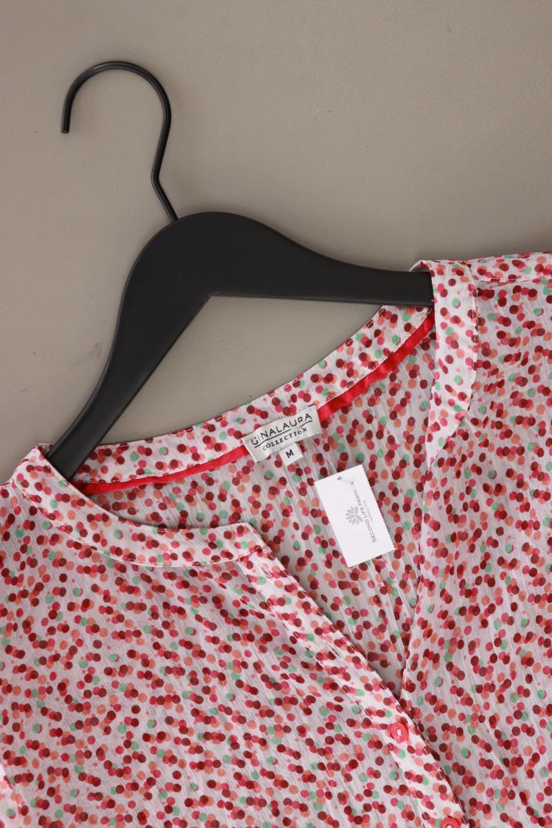 Gina Laura Regular Bluse Gr. M gepunktet 3/4 Ärmel rot aus Polyester