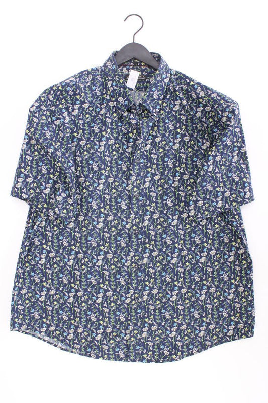 Authentic Kurzarmhemd für Herren Gr. XXXL mit Blumenmuster blau