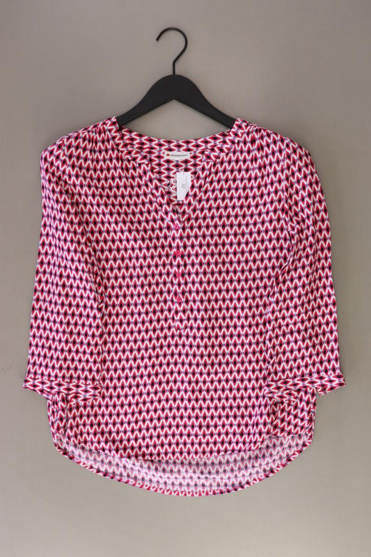 Street One Regular Bluse Gr. 38 geometrisches Muster neuwertig 3/4 Ärmel pink
