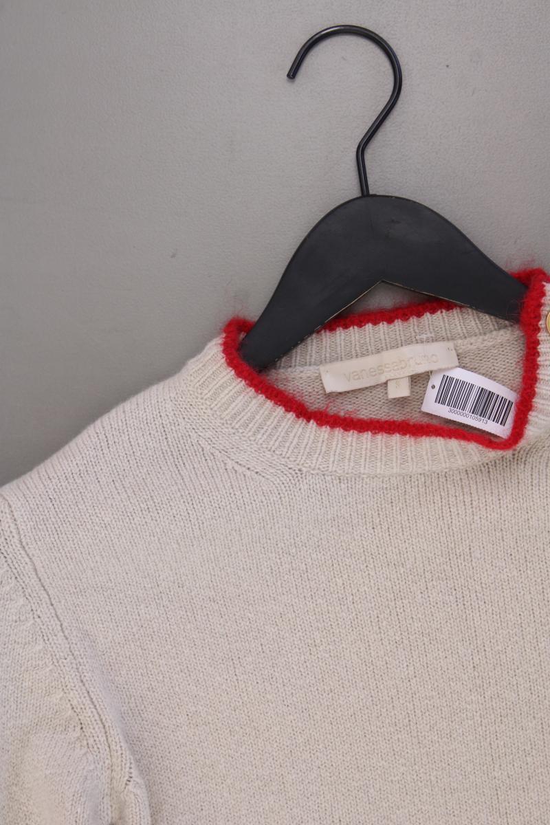 vanessabruno Grobstrickpullover Gr. S creme aus Polyamid