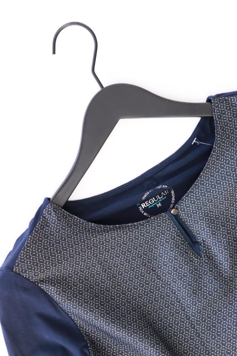 Bonita Regular Bluse Gr. M mit Blumenmuster 3/4 Ärmel blau aus Viskose
