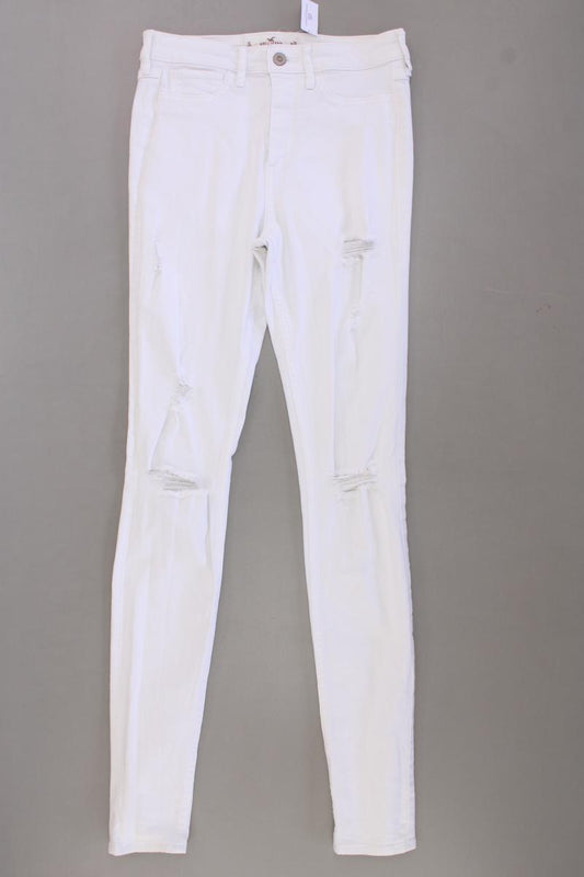 Hollister Skinny Jeans Gr. W26/L32 weiß aus Baumwolle