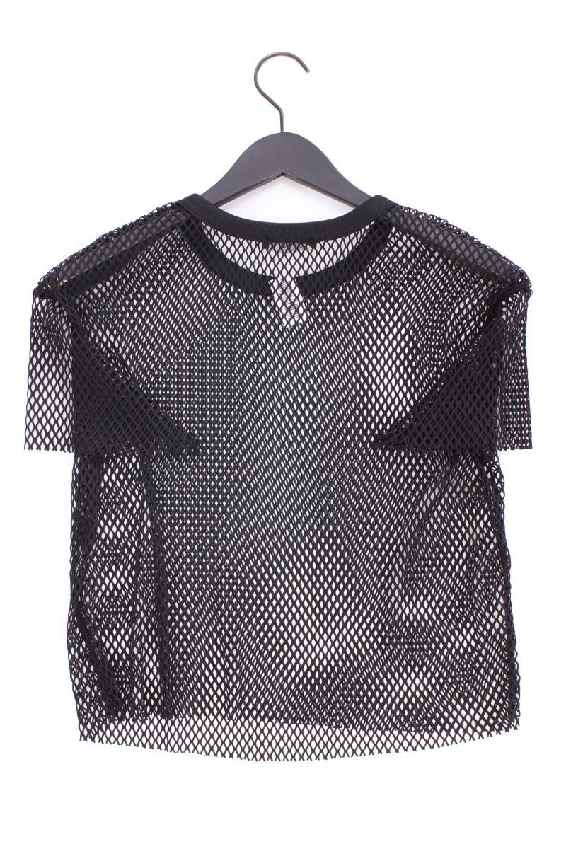 Bershka Netzshirt Gr. S Kurzarm schwarz