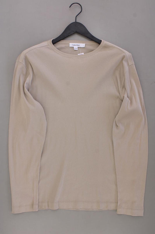 Calvin Klein Longsleeve-Shirt für Herren Gr. L Langarm braun aus Baumwolle