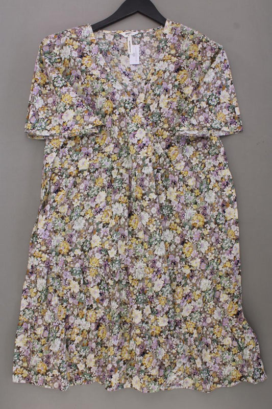 Object Kurzarmkleid Gr. 44 mit Blumenmuster mehrfarbig aus Baumwolle