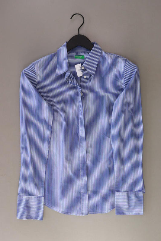 United Colors of Benetton Langarmbluse Gr. S gestreift blau aus Baumwolle
