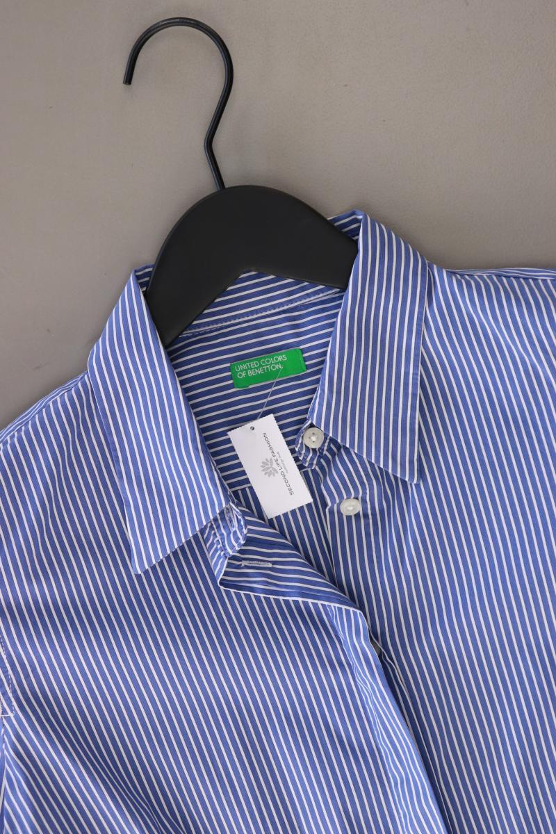 United Colors of Benetton Langarmbluse Gr. S gestreift blau aus Baumwolle
