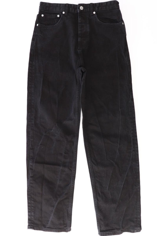 Zara Straight Jeans Gr. 38 schwarz aus Baumwolle