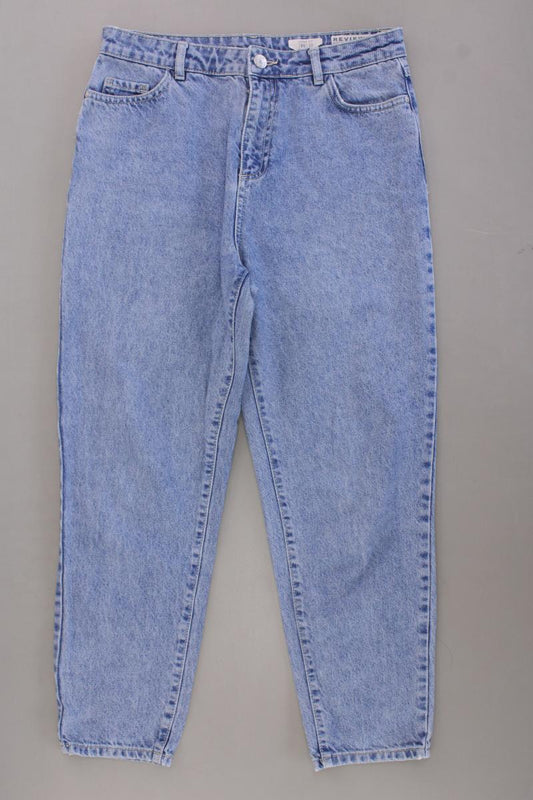 Review Mom Jeans Gr. W28 blau aus Baumwolle