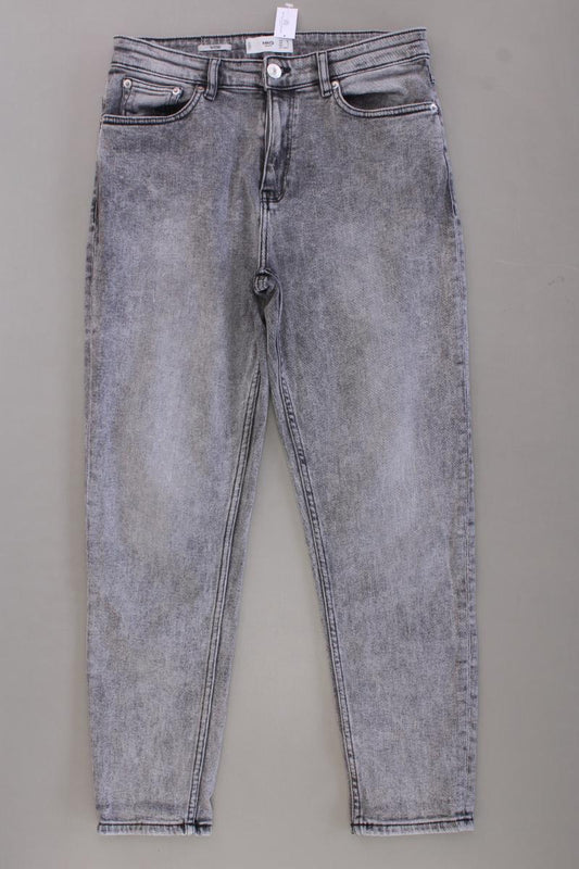 Mango Mom Jeans Gr. 38 grau aus Baumwolle