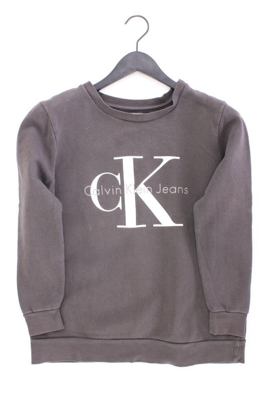 Calvin Klein Jeans Langarmpullover Gr. S grau aus Baumwolle
