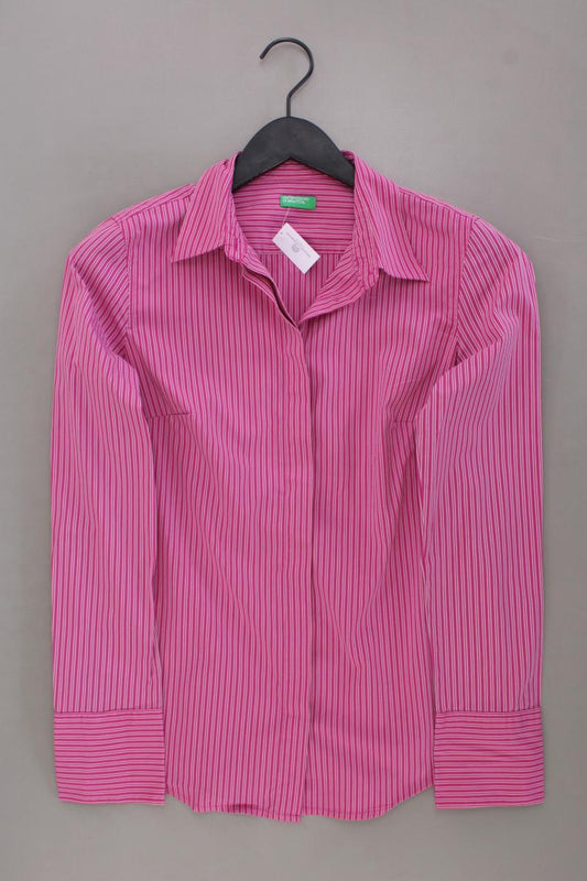 United Colors of Benetton Langarmbluse Gr. S gestreift pink aus Baumwolle