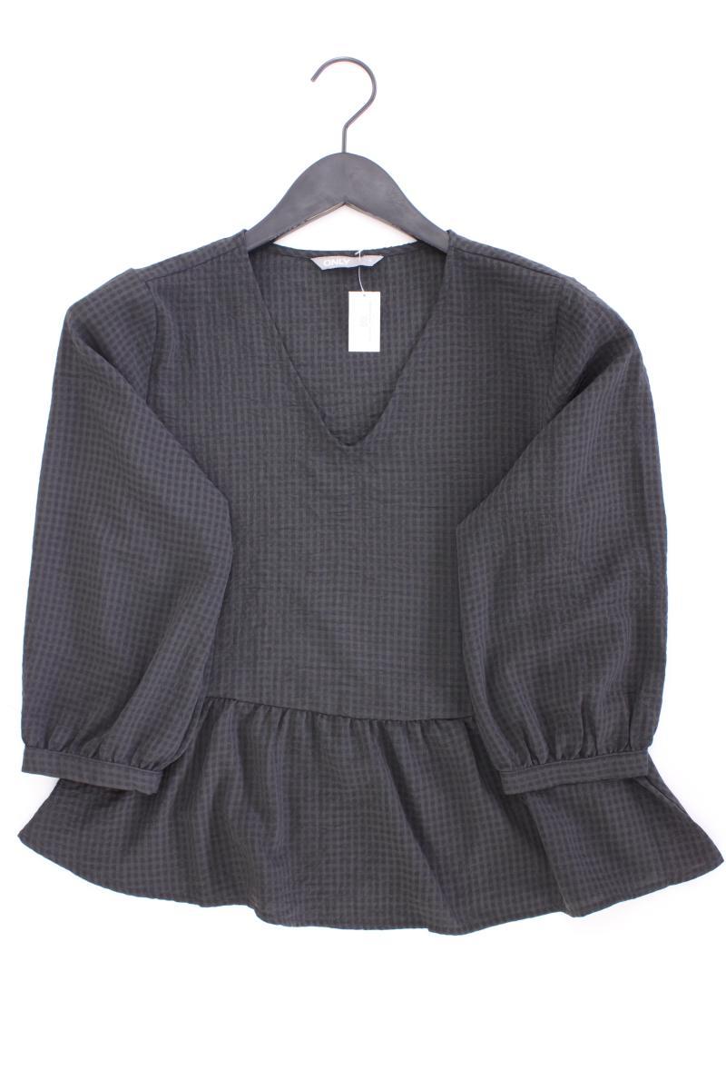 Only Classic Bluse Gr. S 3/4 Ärmel grau aus Polyester