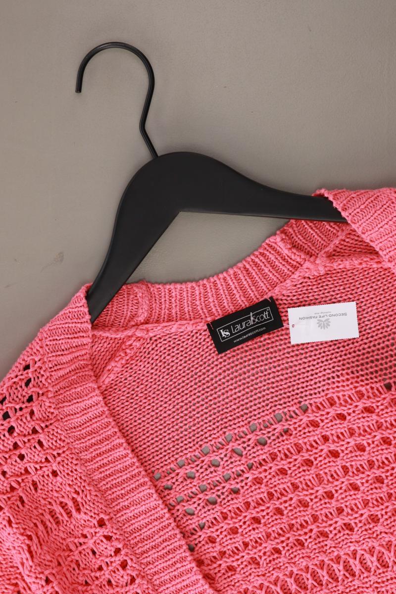 Laura Scott Strickjacke Gr. 32/34 3/4 Ärmel pink aus Polyacryl