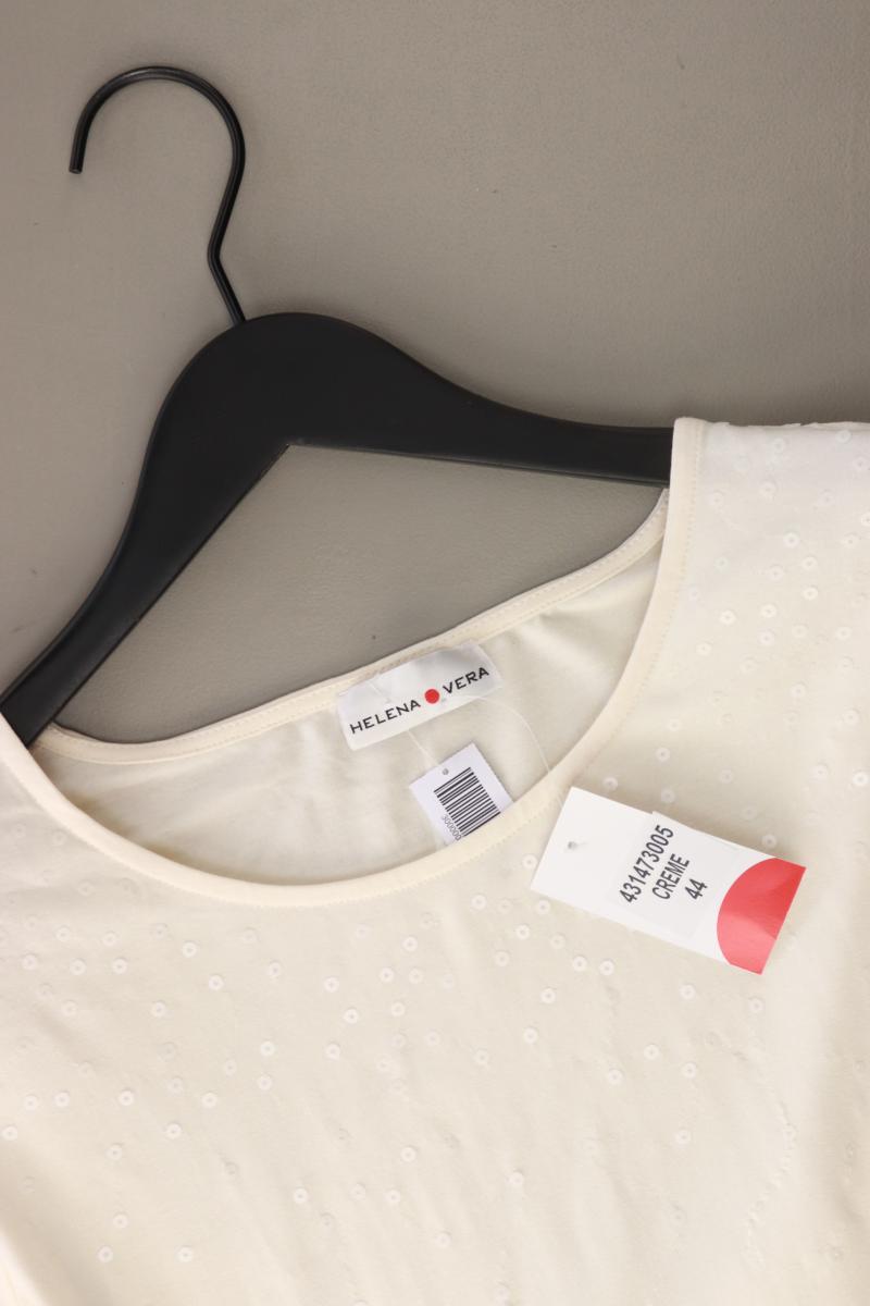 Helena Vera Regular Shirt Gr. 44 neu mit Etikett 3/4 Ärmel creme aus Viskose