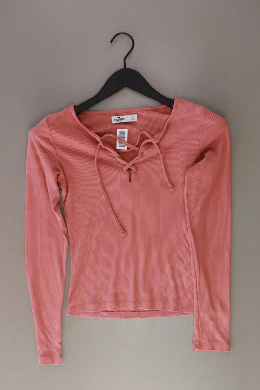 Hollister Longsleeve-Shirt Gr. M Langarm rosa aus Baumwolle